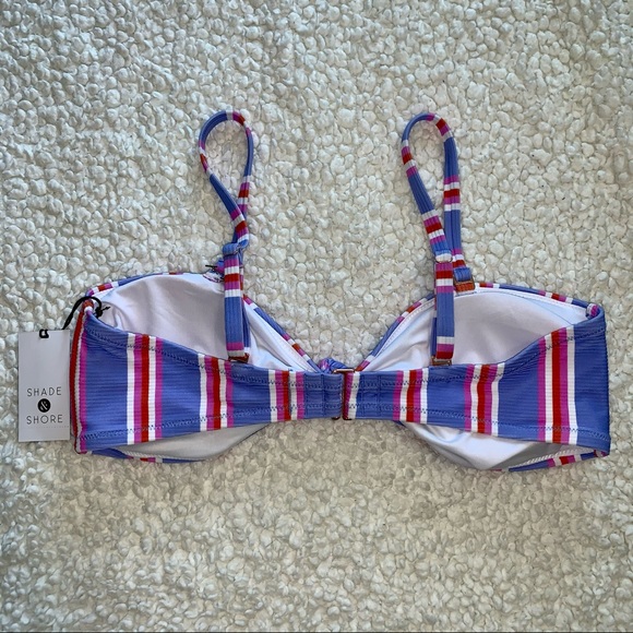 NWT Ribbed tie front bandeau bikini top - Picture 10 of 10